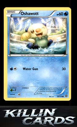 Oshawott 30/114 Pokemon Common XY - Steam Siege Card NM - Image 1
