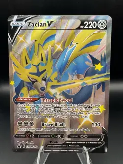 Zacian V (Shiny) SWSH292 SWSH: Sword & Shield Promo Cards Holo Read Desc - Image 1