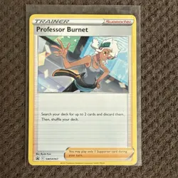 Professor Burnett SWSH167 Regular Black Star Promo Pokemon Card NM - Image 1