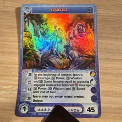 Chaotic Card Iparu 4/100 SS 1st Edition Ultra Rare NM 35/20/35/35 (2 Cards) - Image 1