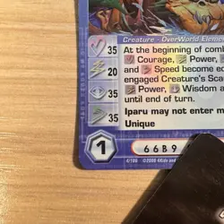 Chaotic Card Iparu 4/100 SS 1st Edition Ultra Rare NM 35/20/35/35 (2 Cards) - Image 5