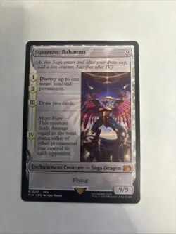 Summon: Bahamut Final Fantasy Magic the Gathering Mythic Rare Card - Image 1