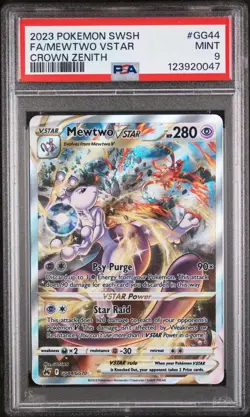 Mewtwo VSTAR #GG44 Pokemon Crown Zenith PSA 9 Graded Pokemon Card - Image 1