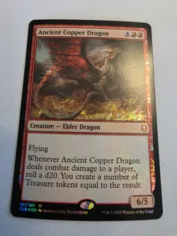 Ancient Copper Dragon FOIL Commander Legends: Battle for Baldur's Gate NM, MTG - Image 1