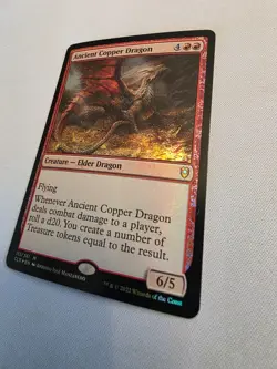 Ancient Copper Dragon FOIL Commander Legends: Battle for Baldur's Gate NM, MTG - Image 3