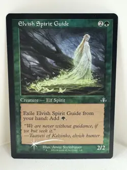 Elvish Spirit Guide (Retro Frame) Foil U Dominaria Remastered 338 NM - Image 1