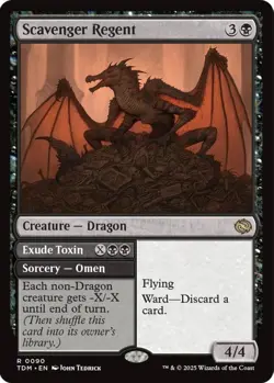 MTG Scavenger Regent TDM R Creature Dragon NM - Image 2