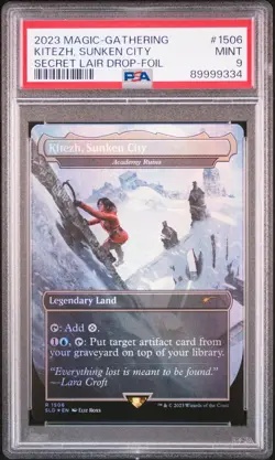 2023 MTG SECRET LAIR DROP FOIL #1506 KITEZH, SUNKEN CITY PSA 9 - Image 1