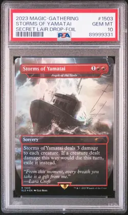 2023 MTG SECRET LAIR DROP FOIL #1503 STORMS OF YAMATAI PSA 10 - Image 1