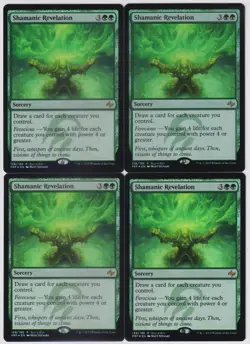MTG Foil 4X Shamanic Revelation X4 Buy-A-Box Promo Magic - SP/NM - Image 1