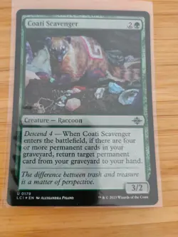 MTG Coati Scavenger (FOIL) 0179 Lost Caverns of Ixalan M/NM Free UK P&P - Image 1