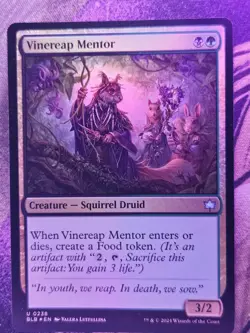 Vinereap Mentor 238 Uncommon Bloomburrow Magic: The Gathering Foil Near Mint - Image 1