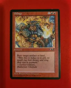 Pillage x1 LP/NM, MTG Alliances, Vintage 1996, non foil - Image 1