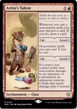 Artist's Talent BLB #124 Rare Bloomburrow Magic: The Gathering Near Mint - Image 1