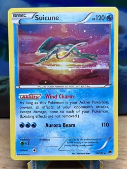 Blister Exclusives Suicune (Cosmos Holo) 030/122 Holo Promo Pokemon LP - Image 1