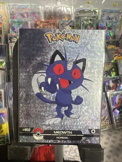 Meowth #52 - Cracked Ice Holo - Crystal Dark Black 2025 - Pokemon Card - Image 1
