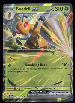 Pokemon TCG: Chaos Rising - Beedrill ex (003/086) Double Rare Holo - Image 1