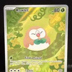 The Pokemon Company Rowlet Reverse Holo 090/088 Paldea Evolved ENG 80HP Common - Image 2