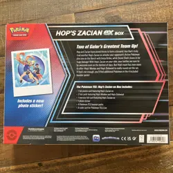 Pokemon TCG Hop's Zacian ex Boxes-Sealed New W/ Promos + 4 Booster Packs - Image 2
