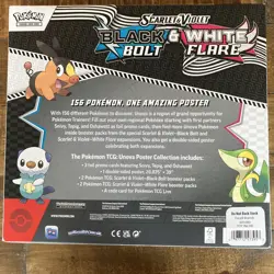 Pokemon TCG Black Bolt White Flare Unova Poster Collection Sealed New - Image 2