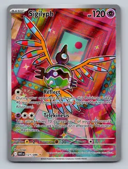 Pokemon TCG Sigilyph Holo Illustration Rare SV: White Flare 121/086 - Image 1