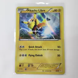 Pokemon TCG Pikachu Libre Holo XY Trainer Kit 30/30 2016 LP/MP - Image 1