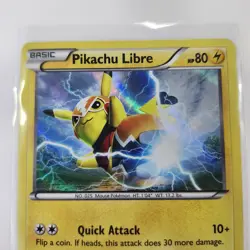 Pokemon TCG Pikachu Libre Holo XY Trainer Kit 30/30 2016 LP/MP - Image 2