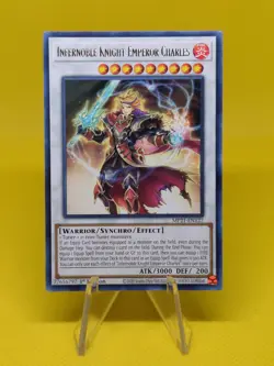 Yugioh - Infernoble Knight Emperor Charles (MP21-EN127) - Rare 1st Edition - Image 1