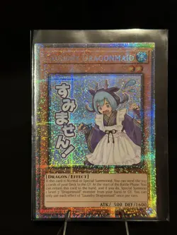 Yugioh Laundry Dragonmaid (Starlight Rare) Starlight Rare RA05-EN095 NM - Image 1