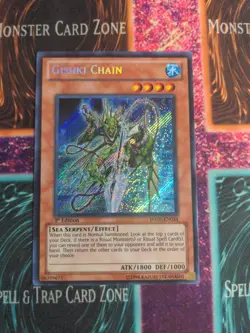 Yu-Gi-Oh! Gishki Chain HA05-EN034 Secret Rare 1st Edition Near Mint a1/ - Image 1