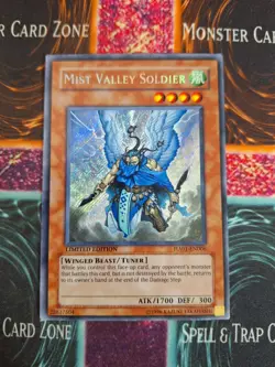 Yu-Gi-Oh! TCG Mist Valley Soldier HA01-EN006 Secret Rare Limited Lightly Played - Image 1