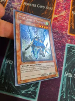 Yu-Gi-Oh! TCG Mist Valley Soldier HA01-EN006 Secret Rare Limited Lightly Played - Image 2
