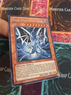 Yugioh Malefic Blue-Eyes White Dragon YMP1-EN002 Secret Rare Limited Near Mint - Image 2