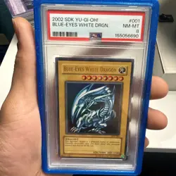 Blue Eyes White Dragon 2002 SDK Yu-Gi-Oh! #001 PSA 8 BRAND NEW CERT - Image 1