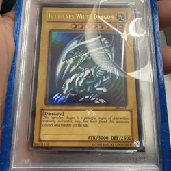 Blue Eyes White Dragon 2002 SDK Yu-Gi-Oh! #001 PSA 8 BRAND NEW CERT - Image 4