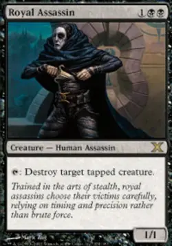Damaged, English MTG Regular Royal Assassin 10th Edition Magic the Gathering - Image 1