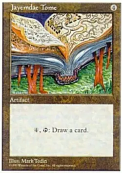 Damaged, English MTG Regular Jayemdae Tome 5th Edition Magic the Gathering - Image 1