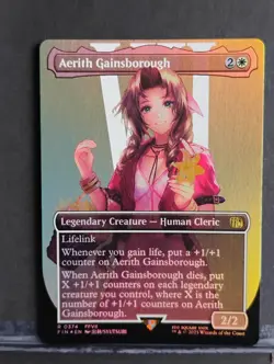 Aerith Gainsborough (Borderless); Foil; Final Fantasy - Image 1