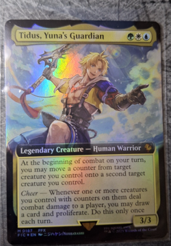 Tidus, Yuna's Guardian (Extended Art) FOIL Commander: Final Fantasy MTG #187 - Image 1