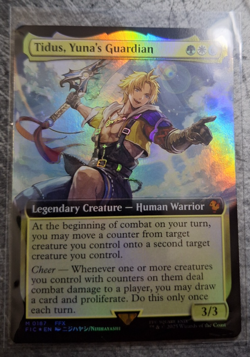 Tidus, Yuna's Guardian (Extended Art) FOIL Commander: Final Fantasy MTG #187 - Image 2