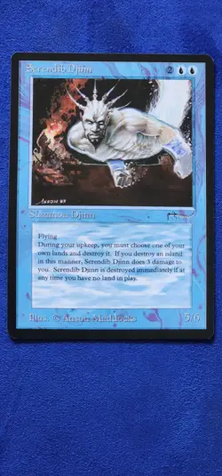 MTG Serendib Djinn Arabian Nights in NM Condition - Image 1
