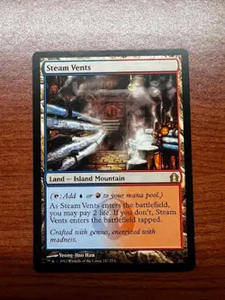 Magic the Gathering Steam Vents Return to Ravnica lightly played - Image 1