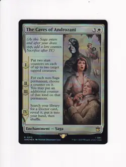 MAGIC THE GATHERING MTG DR. WHO FOIL THE CAVES OF ANDROZANI - Image 1