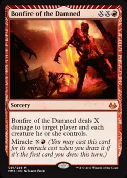 1 x Bonfire of the Damned - Modern Masters 2017 - NM-Mint - MTG - Image 1