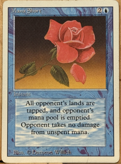 REVISED EDITION Vintage MtG Mana Short EX/NM - Image 1