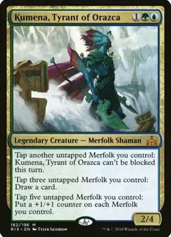 1x KUMENA, TYRANT OF ORAZCA - RIVALS OF IXALAN - MTG - NM/M - Image 1