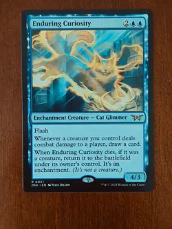 MTG Enduring Curiosity Duskmourn: House of Horror Regular - Image 1