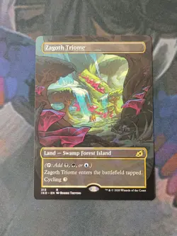 Zagoth Triome - Borderless Showcase | Ikoria | NM | MTG - Image 1