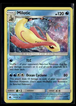 SM - Crimson Invasion #27/111 Milotic Holo Foil Pokemon - Image 1
