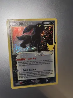 Umbreon Gold Star 17/17 - Pokemon Celebrations 25th Anniversary Holo Rare - NM 3 - Image 2